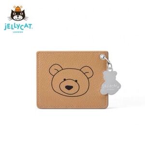 NWT jellycat official bartholomew bear card holder/card wallet VHTF limited